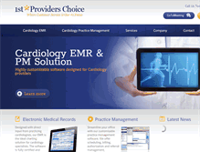 Tablet Screenshot of cardiologyemrsoftware.com